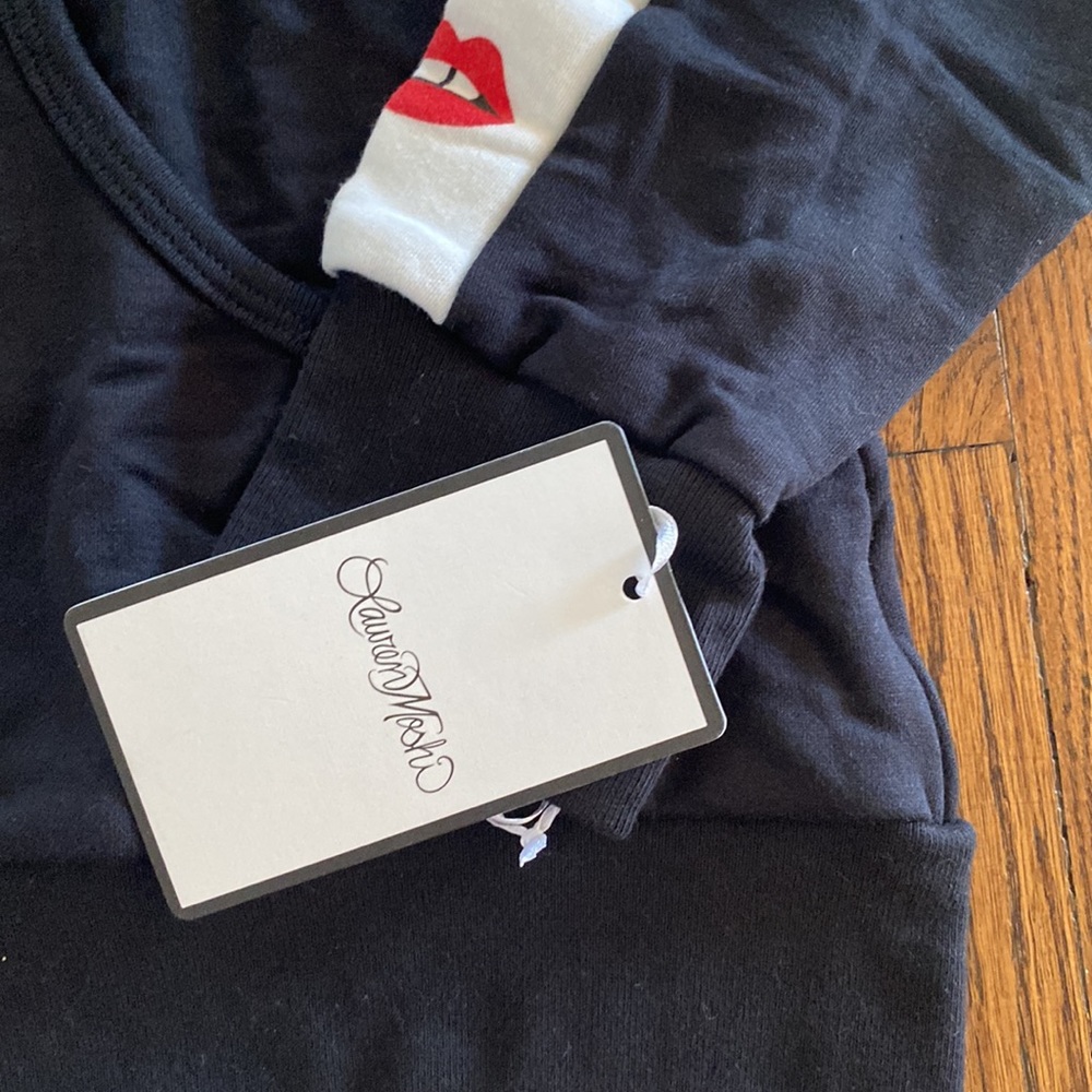 Lauren Moshi 
Gap Lip Black Zip Up Hoodie - Picture 6 of 7